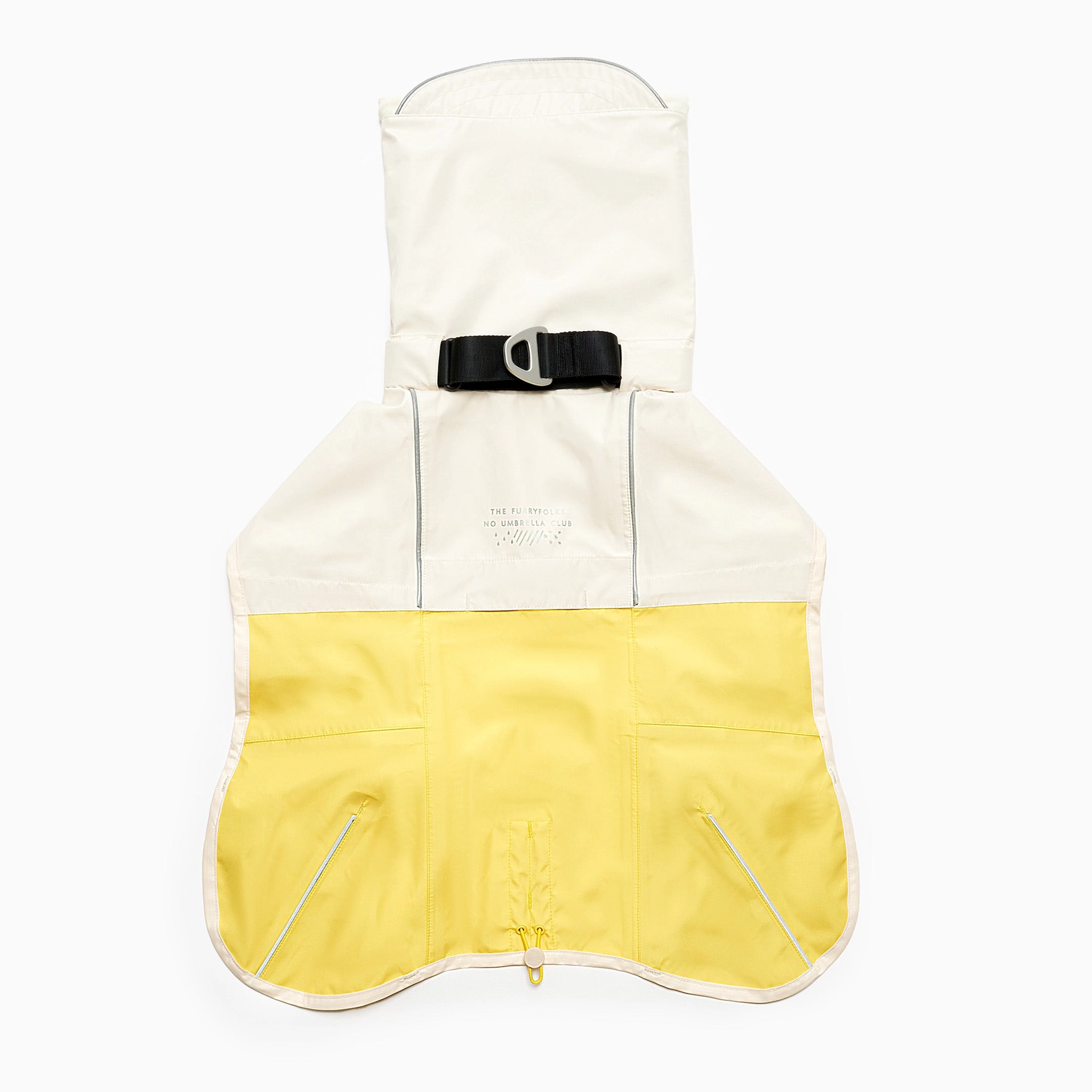 Imperméable pour chien - Blanc & Jaune