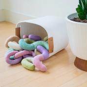 Jouet en laine fait main Noodle - Lilas-Peluche-Awoo-Muzon