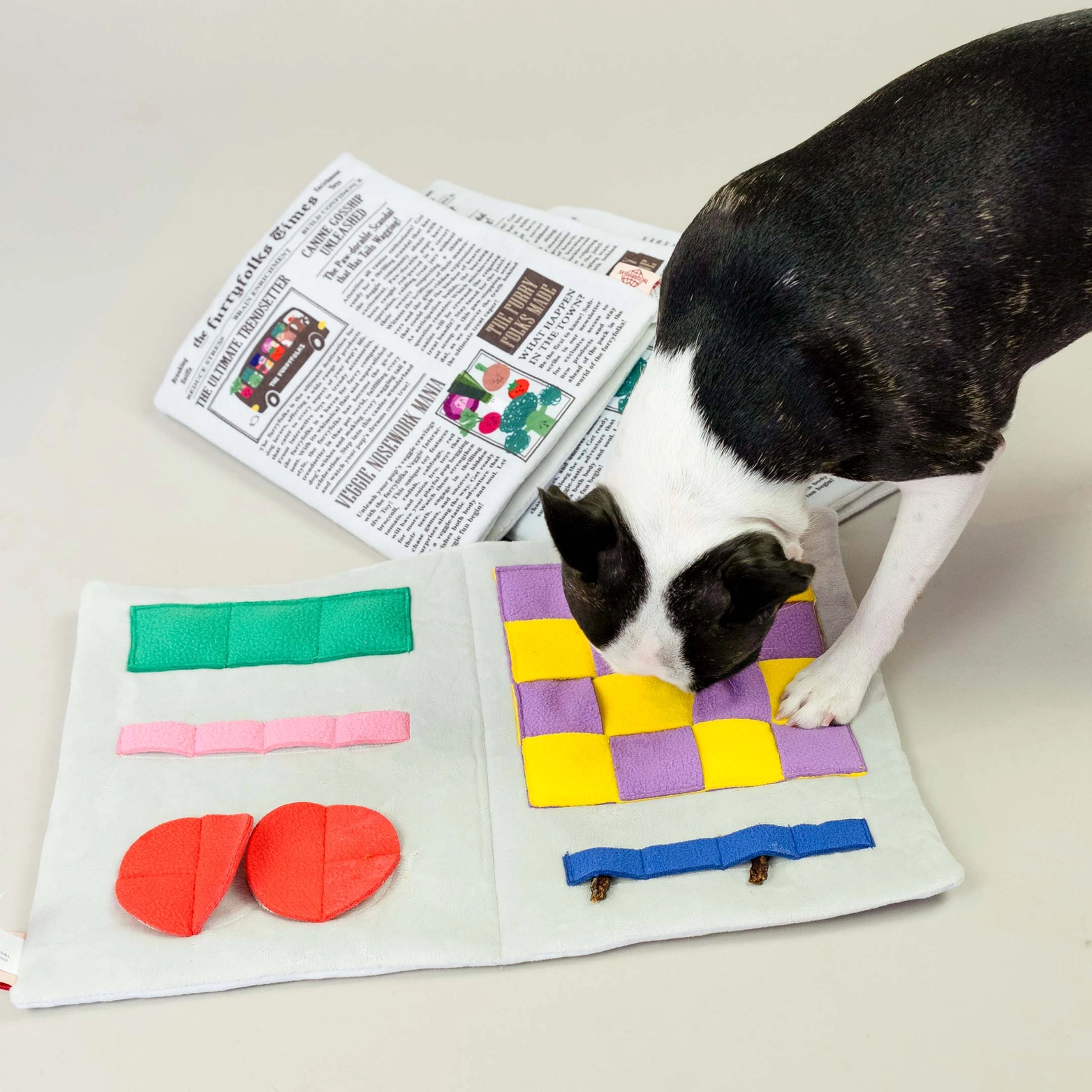 Tapis de fouille - Le journal