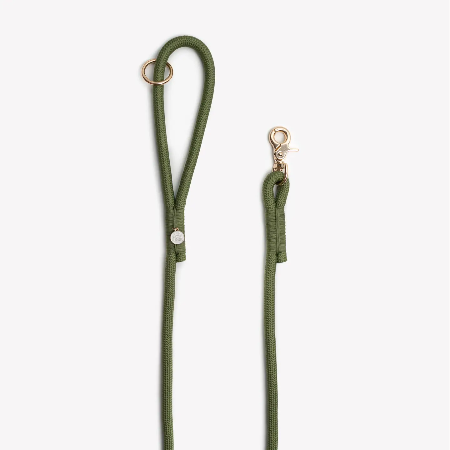 Laisse en corde tressée - Vert