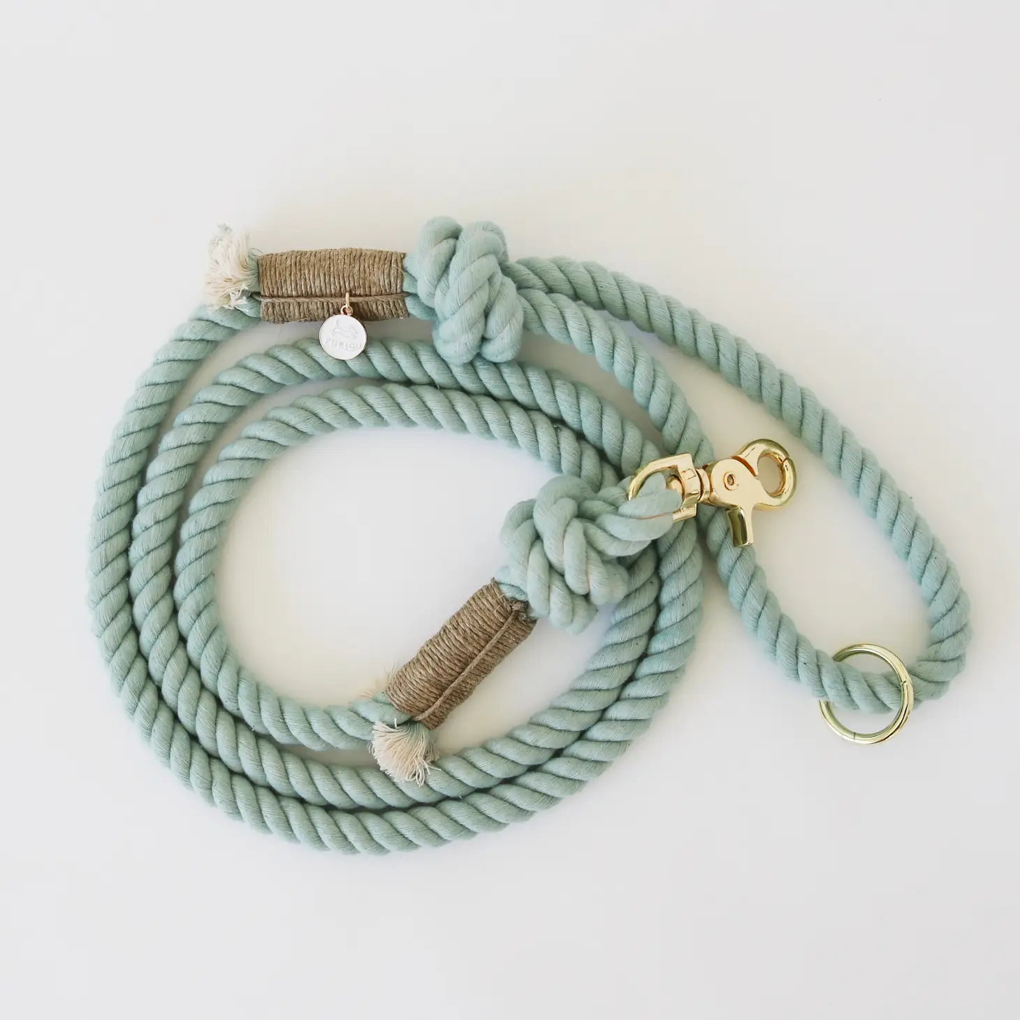 Laisse en corde - Teal Gem-Laisses-Furlou-Muzon