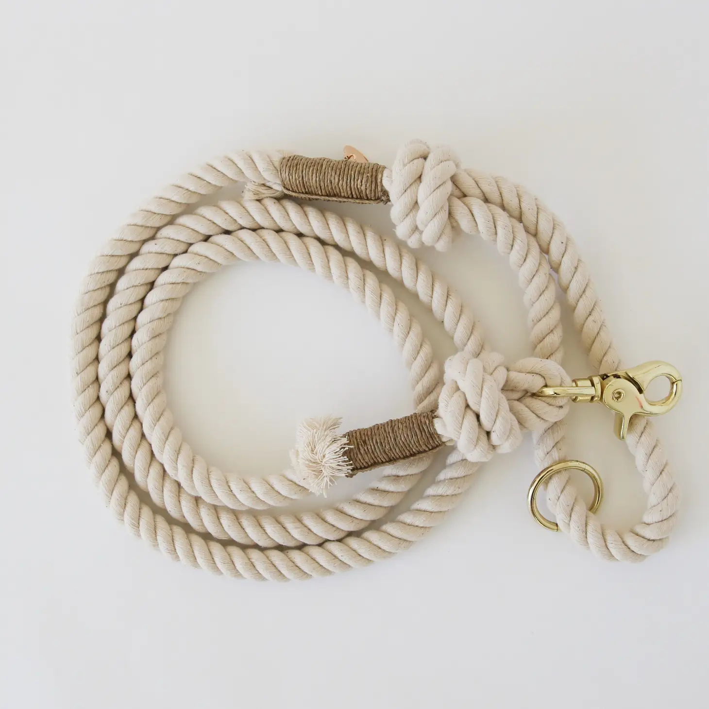 Laisse en corde - Vanilla Cream-Laisses-Furlou-Muzon