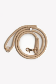 Laisse en corde tressée - Beige