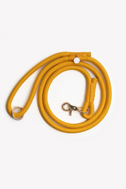 Laisse en corde tressée - Jaune