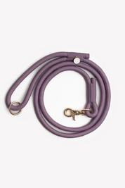 Laisse en corde tressée - Lilas