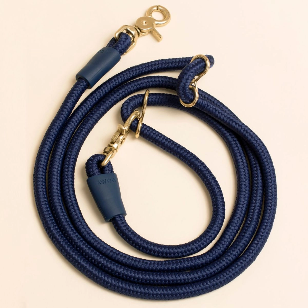 Laisse mains libres - Bleu Marine-Laisses-Awoo-Muzon