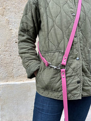 Laisse multi-positions waterproof - Framboise