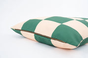 Lit pour chien à carreaux - Vert et rose