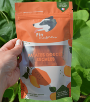 Friandises naturelles pour chien végétale - Patates douces séchées | Muzon