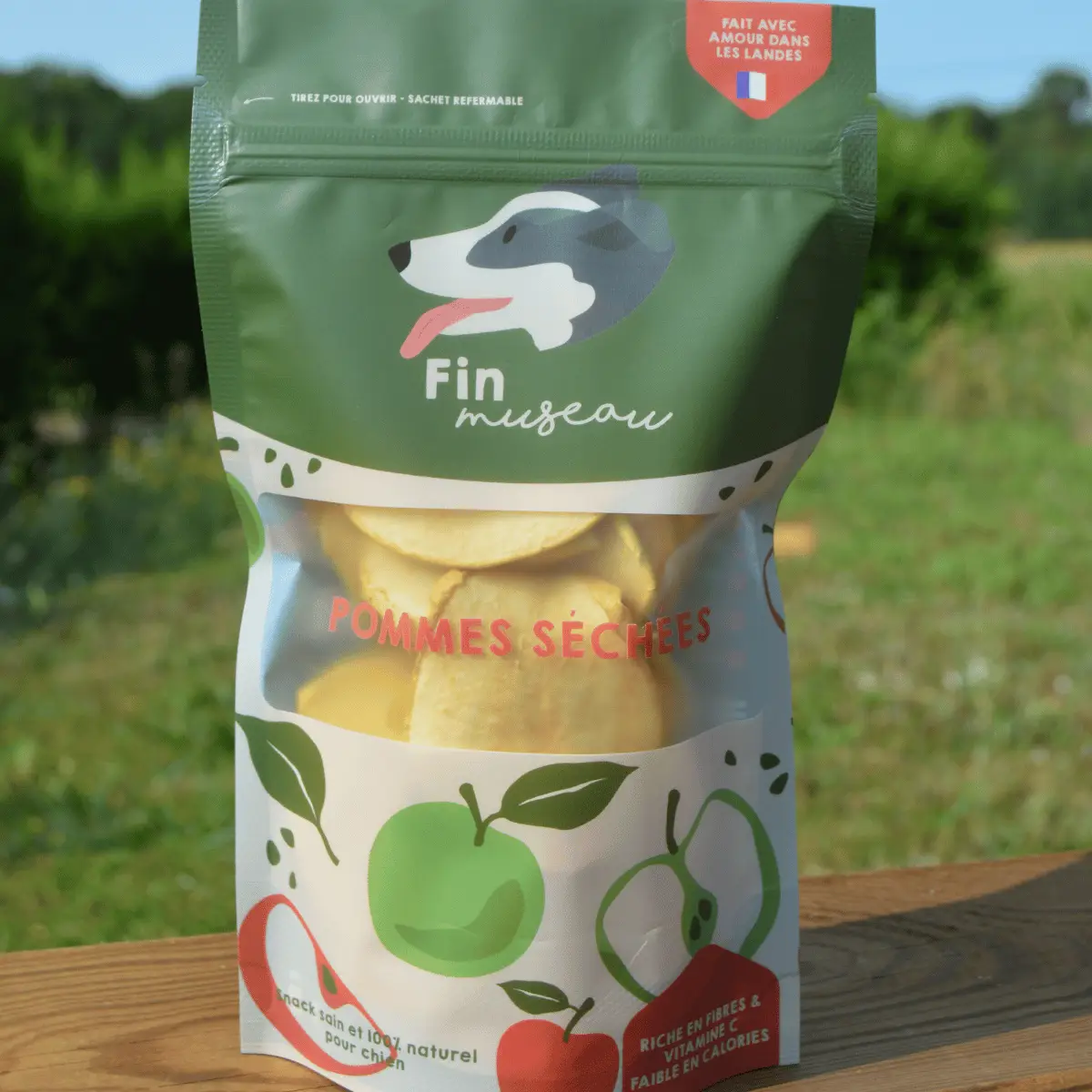 Pommes séchées - Friandises naturelles pour chien-Friandises-Fin Museau-Muzon