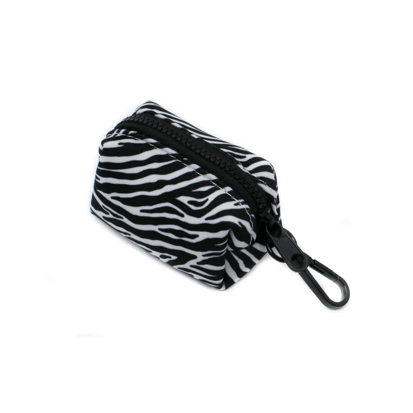 Dog Waste Bag Dispenser - Black and White Zebra