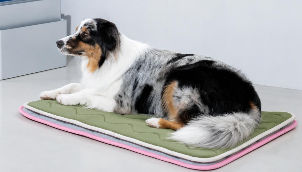 Tapis rafraichissant à mémoire de forme - Kaki
