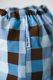 Snood - Carreaux bleus