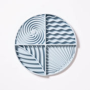 Tapis de léchage rond - Bleu