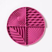 Tapis de léchage rond - Framboise